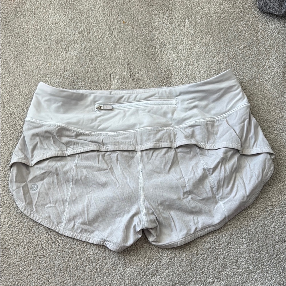 Lululemon Athletica Light Gray Athletic Shorts